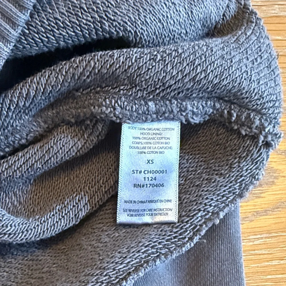 NWT Elwood Hoodie Sweatshirt, Dark Grey, XS - Picture 4 of 4